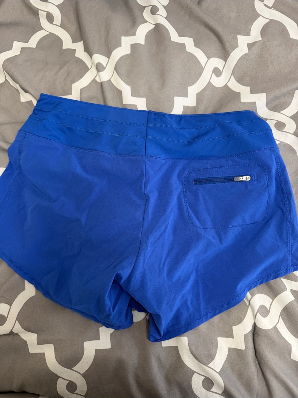 Women’s Oiselle Roga Royal Blue Runnning Athletic Running Shorts Size 4 - Picture 2 of 2